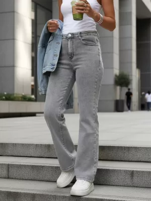 Damenhosen DSTREET UY2898 HELLGRAU