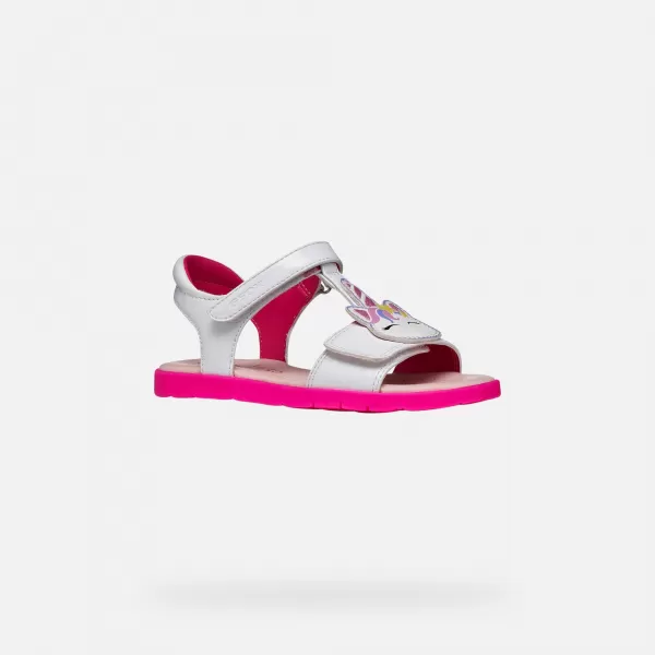  Sandalen für Mädchen GEOX JOYFOOT J65P1C000HHC1441 WEIß 