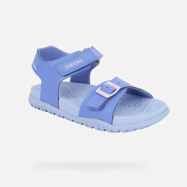  Sandalen für Mädchen GEOX FUSBETTO J35HQA000BCC8039 LILA 