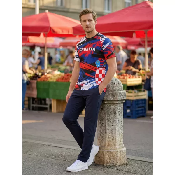  Premium-T-Shirt für Herren ALTISPORT VOJ/ALM036HR/TR01 STREIFEN 