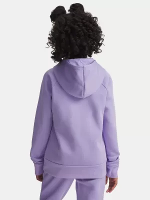 Sweatshirt für Mädchen UNDER ARMOUR UA RIVAL FLC SHIMMER HDY 6004118-538 LILA