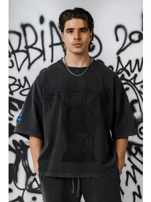 Übergroßes T-Shirt für Herren NEBBIA x Sexsdreams 809 SCHWARZ