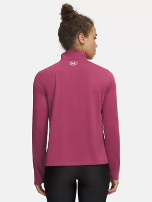 Damen-Sweatshirt UNDER ARMOUR UA TECH WM TAPE HALF ZIP 6005100-659 ROT