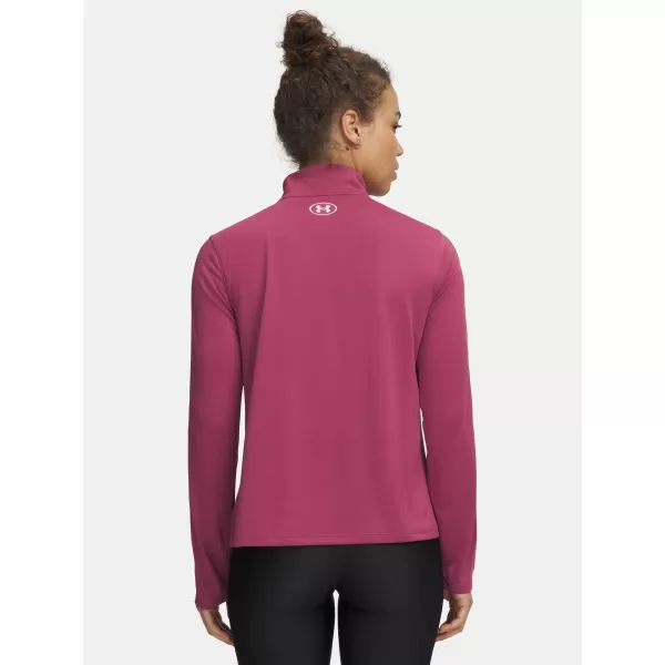  Damen-Sweatshirt UNDER ARMOUR UA TECH WM TAPE HALF ZIP 6005100-659 ROT 