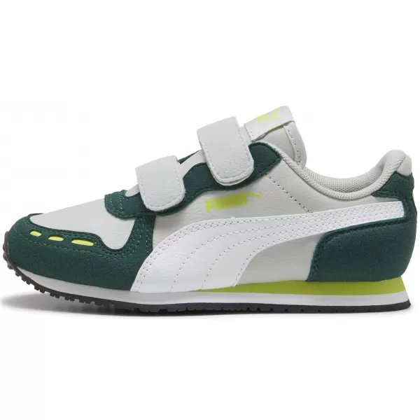  Kinderschuhe PUMA CABANA RACER SL 20 V PS 383730-19 HELLGRAU/WEIß/DUNKLE MYRTE 