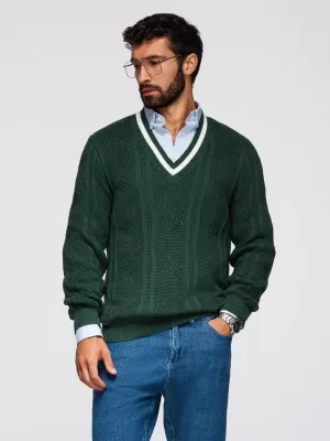 Herrenpullover OMBRE OM-SWSW-0151 GRÜN