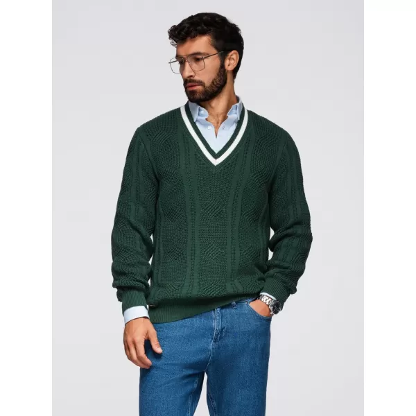  Herrenpullover OMBRE OM-SWSW-0151 GRÜN 