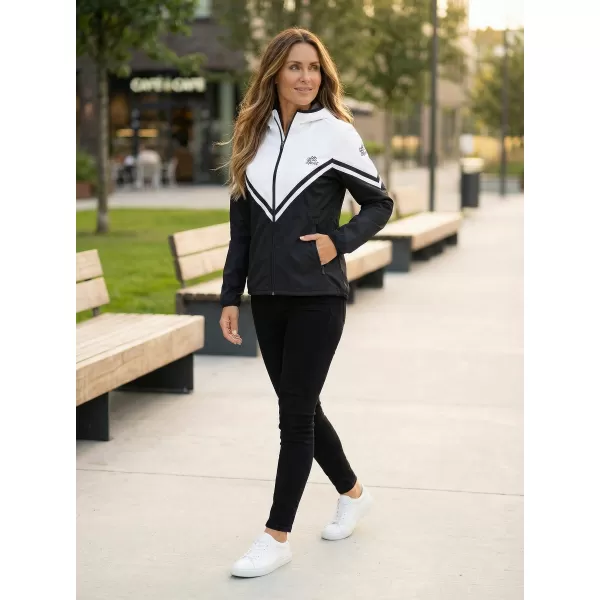  Premium-Softshelljacke für Damen ALTISPORT VOJ/ALW101JACK01 SCHWARZ UND WEIß 
