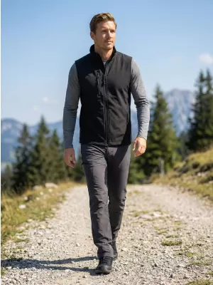 Herren-Softshellweste ALTISPORT NoPrint NP/ALM865 SCHWARZ