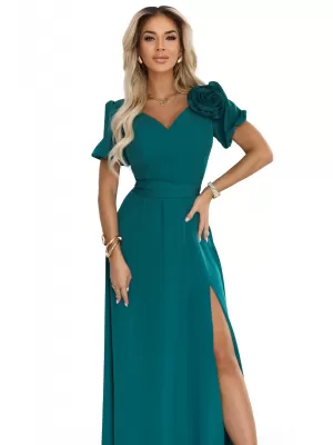 Kleid NUMOCO 653-1 FLASCHENGRÜN