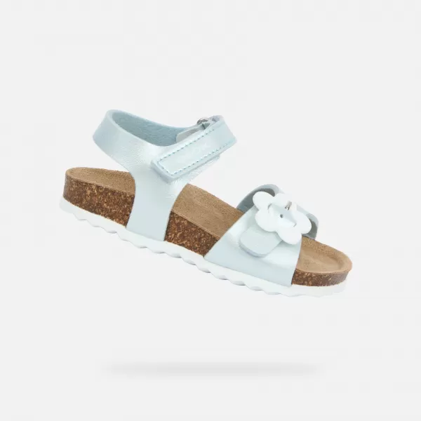  Sandalen für Mädchen GEOX CHALKI B552RD000NFC4070 TÜRKIS 
