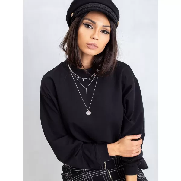  Damen-Sweatshirt BASIC FEEL GOOD RV-BL-5185.82P NOIR 