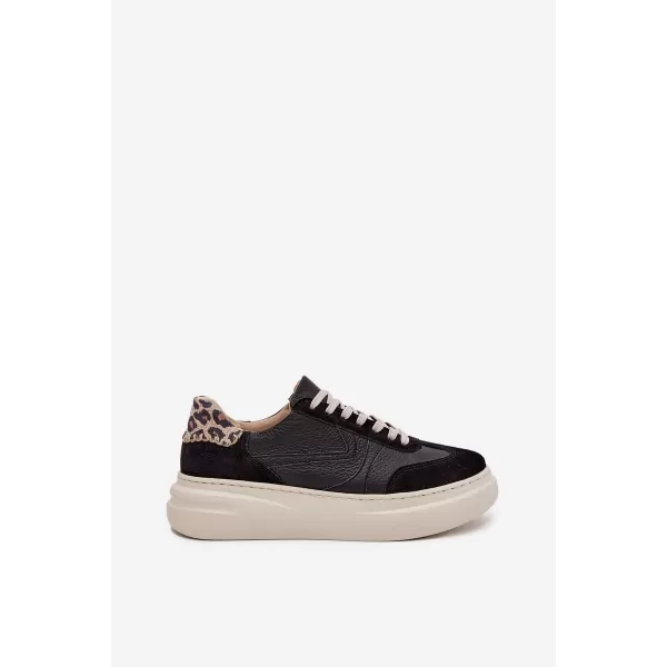  Damen-Sneaker ZAZOO N1263 BEIGE/SCHWARZ 