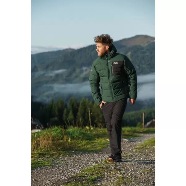  Herren-Winterjacke NORDBLANC BRAMBLE NBWJM8258 DUNKELGRÜN 