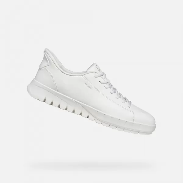  Herren-Sneaker GEOX FLEXTRIDE PLUS FAST IN G014650 WEIß 