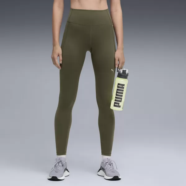  Leggings für Damen PUMA W CLOUDSPUN TIGHT - HW FL 527452-70 DUNKLES OLIV 