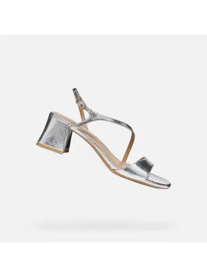 Damensandalen GEOX NEW ERAKLIA 50 T01 G012949 SILBER
