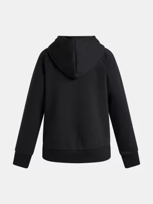 Sweatshirt für Mädchen UNDER ARMOUR UA RIVAL FLC SHIMMER HDY 6004118-005 SCHWARZ