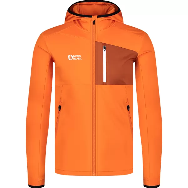  Powerfleece-Sweatshirt für Herren NORDBLANC BRACKEN NBWFM8286 ORANGE 