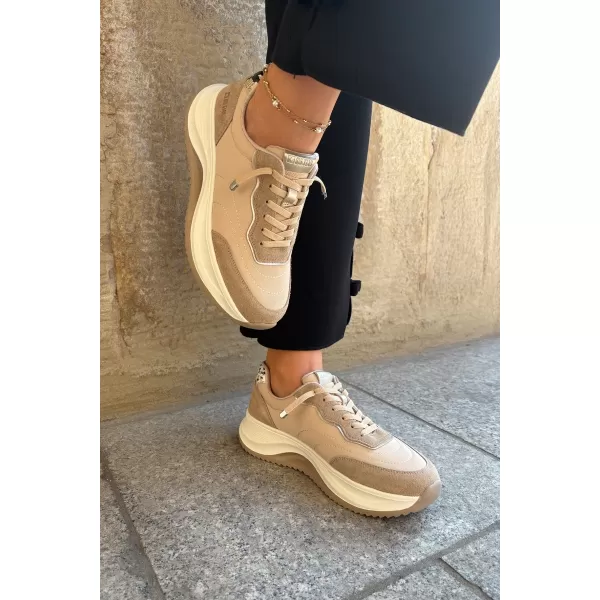  Damen-Sneaker BIG STAR RR274A345 BEIGE Big Star Shoes 