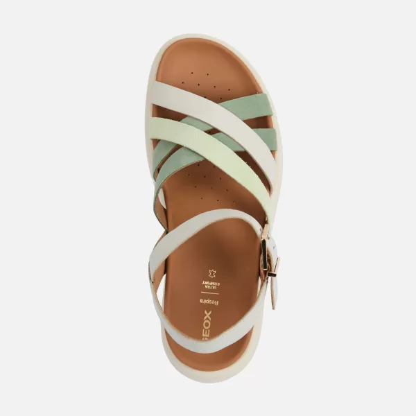  Damensandalen GEOX XAND 2S G012749 CREMIG 