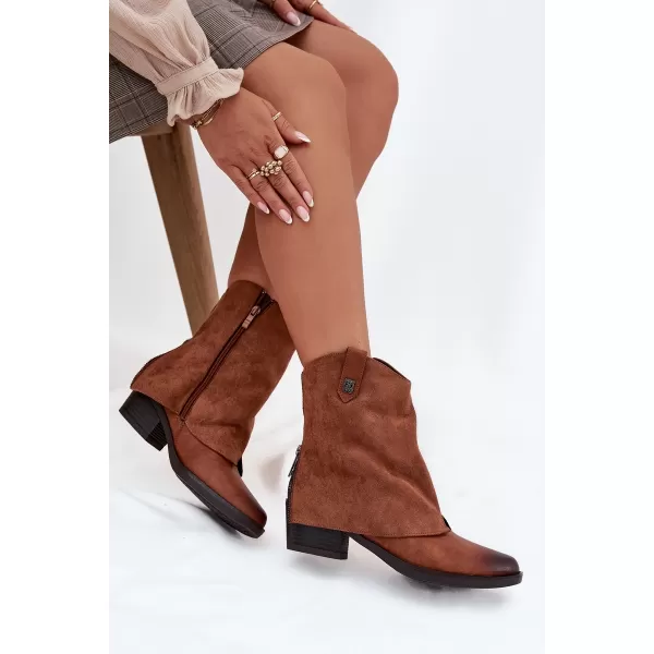  Damenschuhe mit Absatz BOTO SYLVETTE 39097 KAMEL 