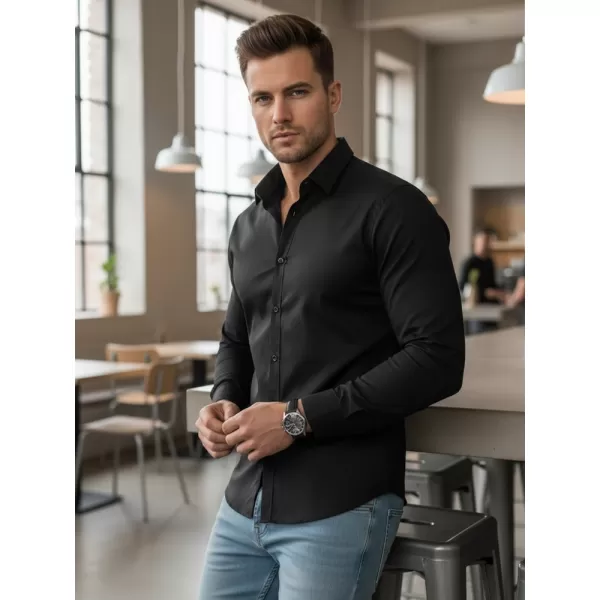  Herrenhemd DSTREET DX2538 SCHWARZ 