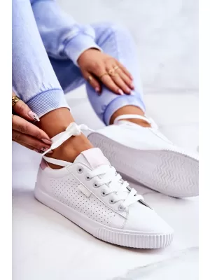 Damen-Sneaker BIG STAR HH274073 WEISS/ROSA Big Star Shoes