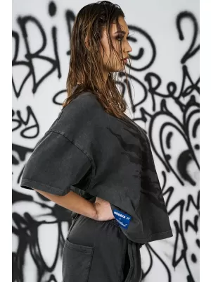 Übergroßes T-Shirt für Damen NEBBIA x Sexsdreams 814 SCHWARZ