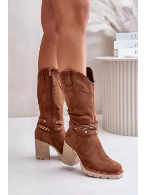 Damenstiefel BOTO IVANELIS 33638 KAMEL