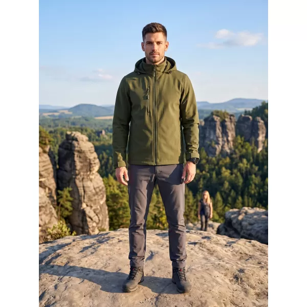  Herren-Softshelljacke ALTISPORT NoPrint NP/ALM845 MILITÄR 