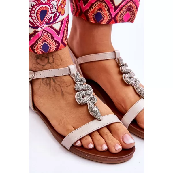  Damensandalen S.BARSKI KV-5541-42 BEIGE 