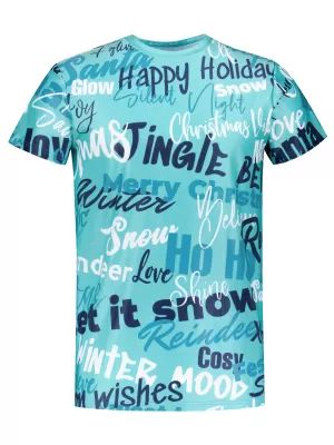 Herren-Weihnachtsshirt Premium ALTISPORT VOJ/ALMVN9TR06 BLAU