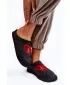 Damenhausschuhe BIG STAR KK276019 SCHWARZ/ROT Big Star Shoes