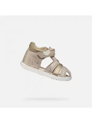 Erste Schritte für Mädchen GEOX SANDAL MACCHIA B254WB007NFC8560 BEIGE