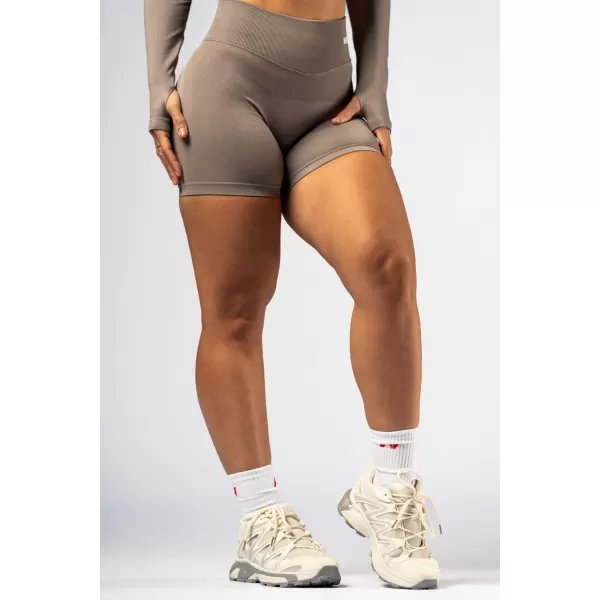  Push-up-Shorts mit hoher Taille POWER 893 LIGHT BROWN ASH Nebbia 
