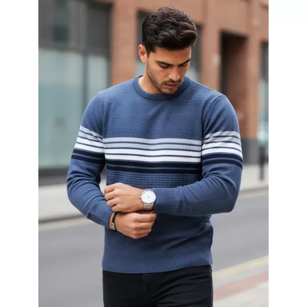  Herrenpullover DSTREET WX2325 BLAU 