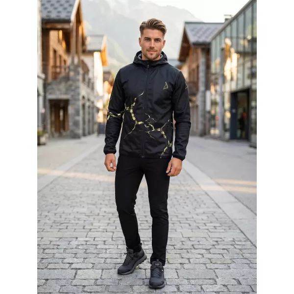  Premium-Softshelljacke für Herren ALTISPORT VOJ/ALM129JACK01 SCHWARZ/MILITÄRISCH 