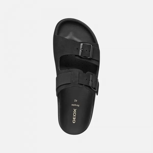  Herrenhausschuhe GEOX PARNAIBA G014434 SCHWARZ 