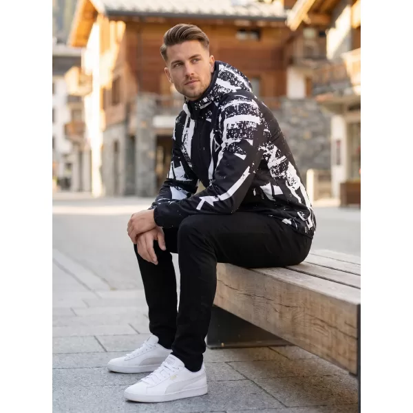  Premium-Softshelljacke für Herren ALTISPORT VOJ/ALM079JACK01 SCHWARZ UND WEIß 