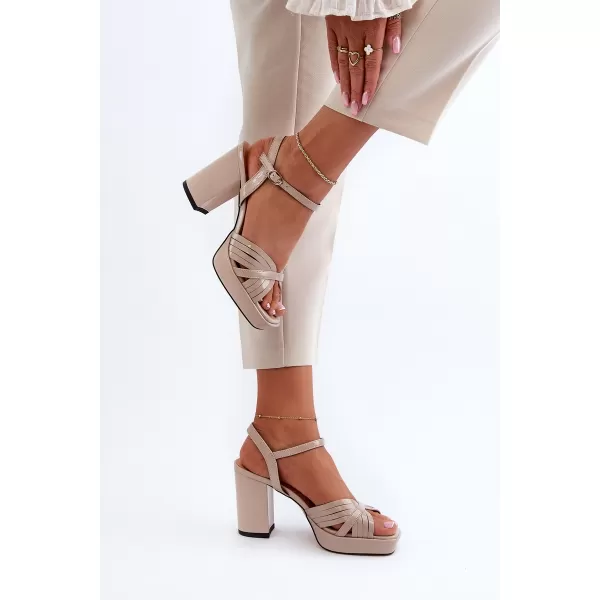  Damensandalen D&A MR38-668 BEIGE 