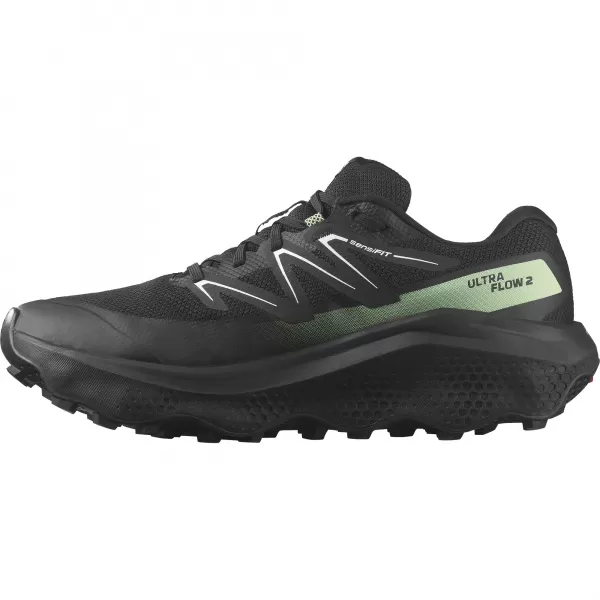  Herrenschuhe SALOMON ULTRA FLOW 2 GTX L47981400 SCHWARZ/SCHWARZ/PATINAGRÜN 
