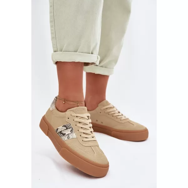  Damen-Sneaker BIG STAR TT274298 BEIGE Big Star Shoes 