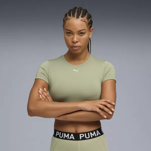 Damen-T-Shirt PUMA W STRONG TEE - SHORT 526805-82 LUX-ARMEE 
