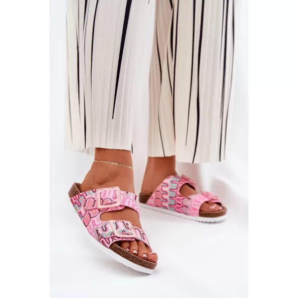  Damenhausschuhe S.BARSKI RB51-006 ROSA 