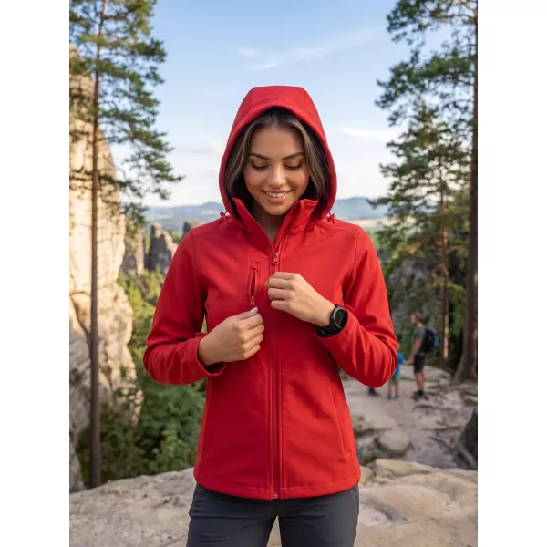  Softshelljacke für Damen ALTISPORT NoPrint NP/ALW945 ROT 