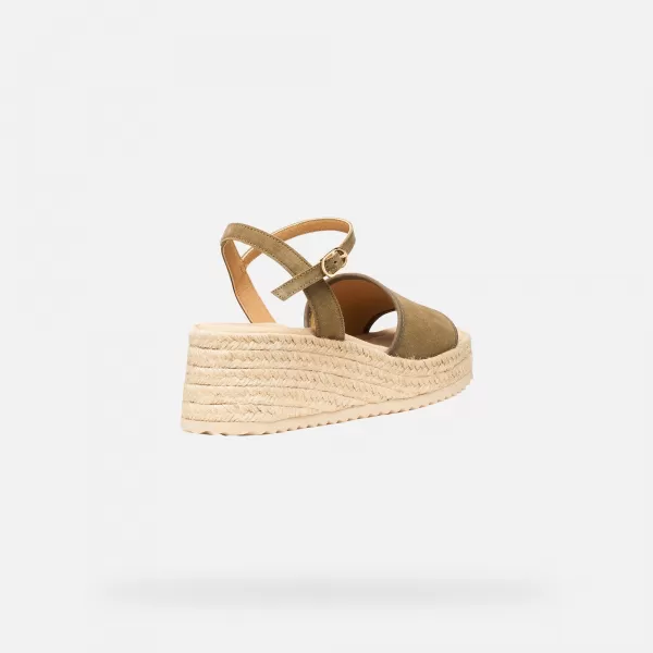  Damensandalen GEOX ALEMERIA G012886 KHAKI 