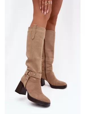 Damenstiefel BOTO ALESSARA 40612 KHAKI