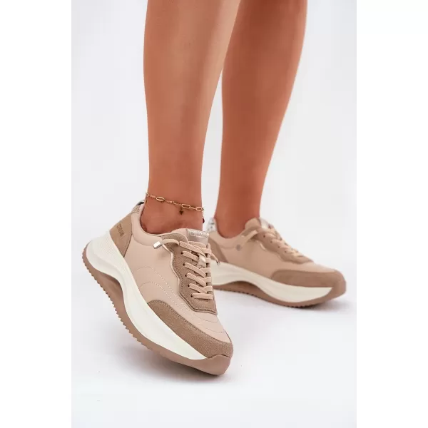  Damen-Sneaker BIG STAR RR274A345 BEIGE Big Star Shoes 