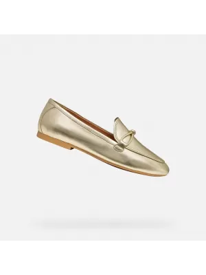 Damenmokassins GEOX NEW PALMARIA G012922 GOLDEN